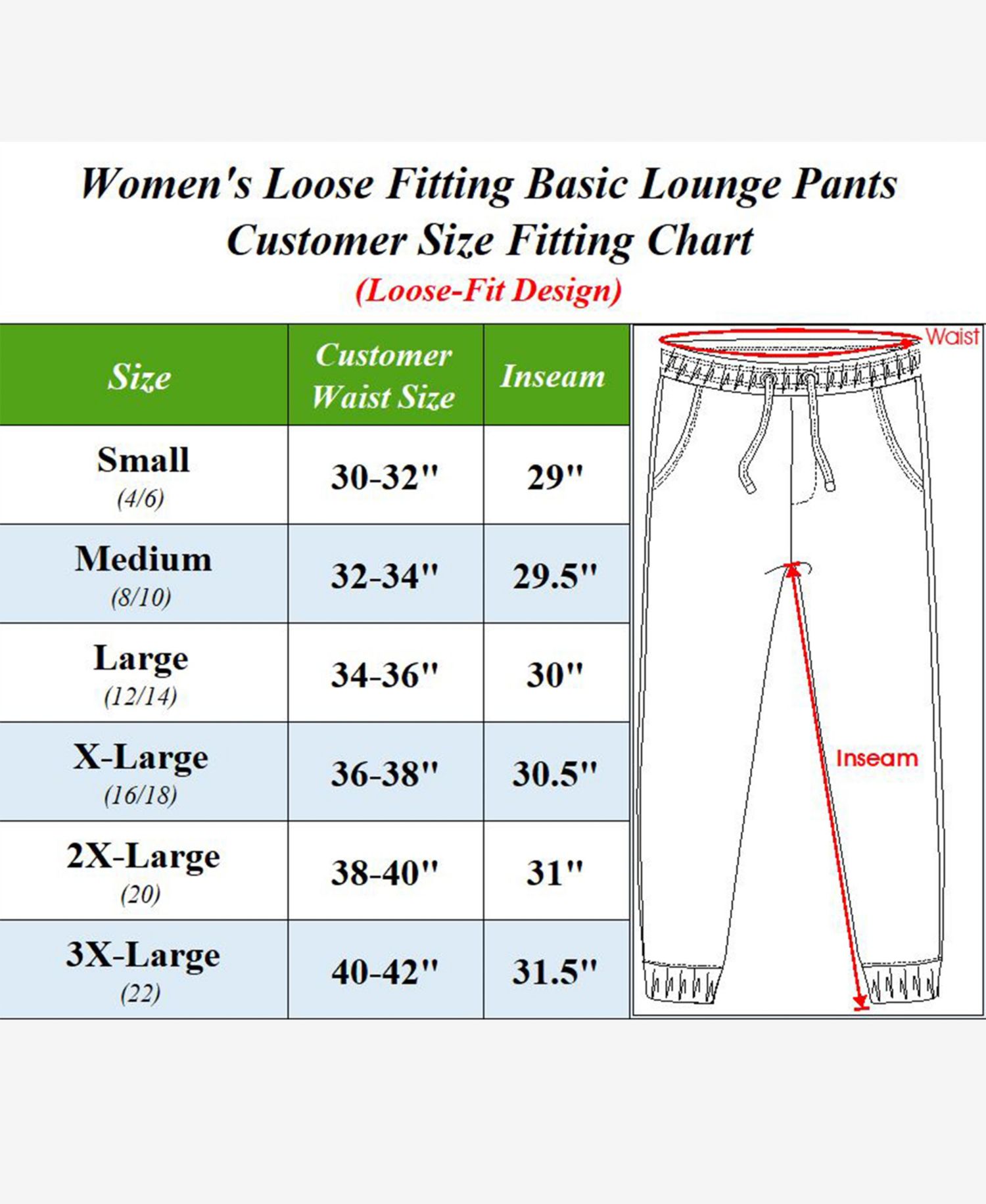 Women's Loose Fit Classic Lounge Pants, Pack of 3