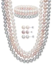 Macys pink hotsell pearl necklace