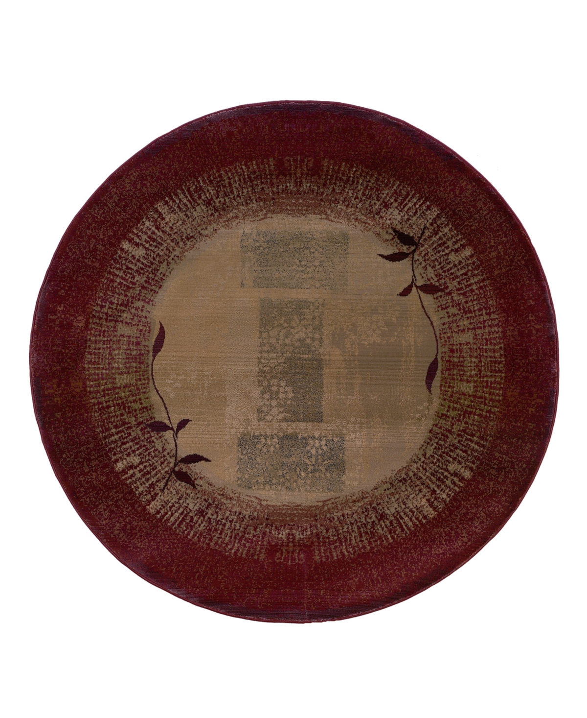 Oriental Weavers Round, Generations 544X Shadow Vine 8' Area Rug - Shadow Vine