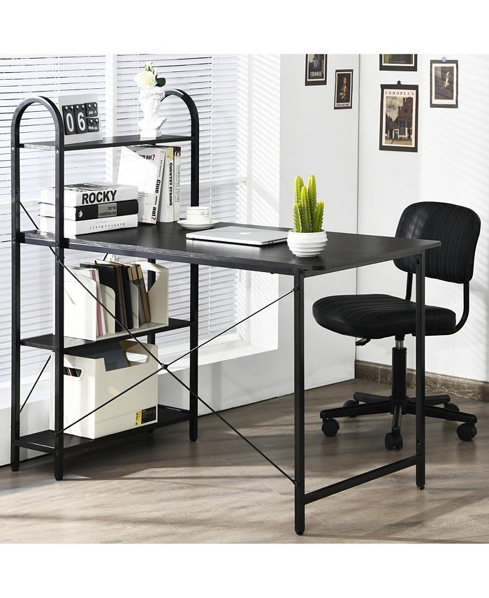 Costway 48'' Reversible Computer Desk Writing Table Workstation