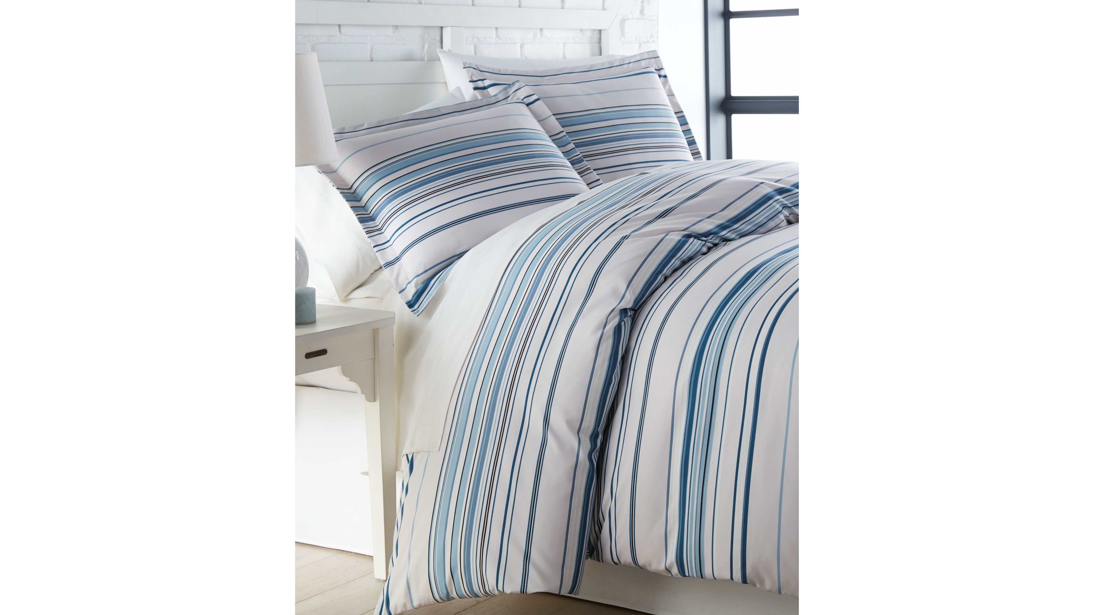 Southshore Fine Linens Stripe 3-Pc. Comforter Set, Full/Queen