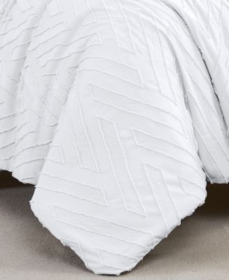 Chevron Clipped Jacquard 3-Pc. Comforter Set, Full/Queen