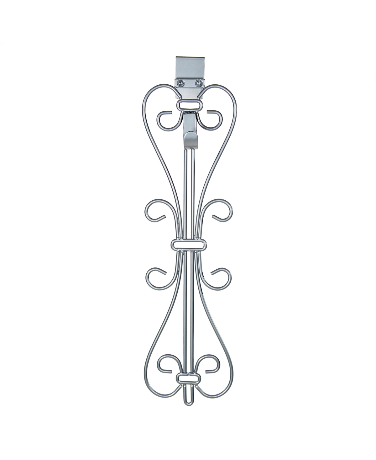 Village Lighting Elegant Adjustable Wreath Door Hanger - Silver-Tone
