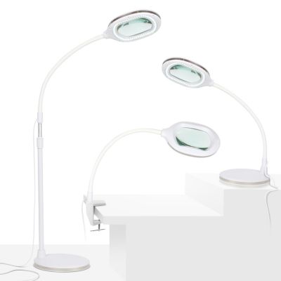 Lightview Pro LED 3-in-1 Magnifier Floor or Desk Lamp (1.75x) 3 Diopter