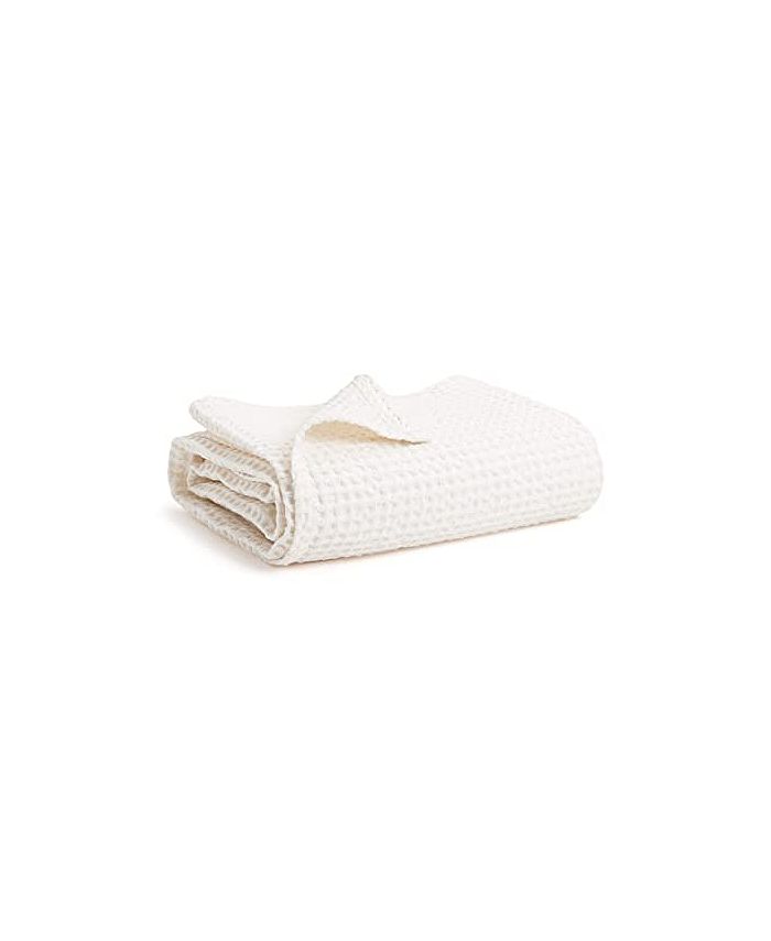 Size one Color White Simka Rose Baby Waffle Baby Blanket - White - ONE SIZE