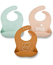 Silicone Baby Bibs, 3 Pack