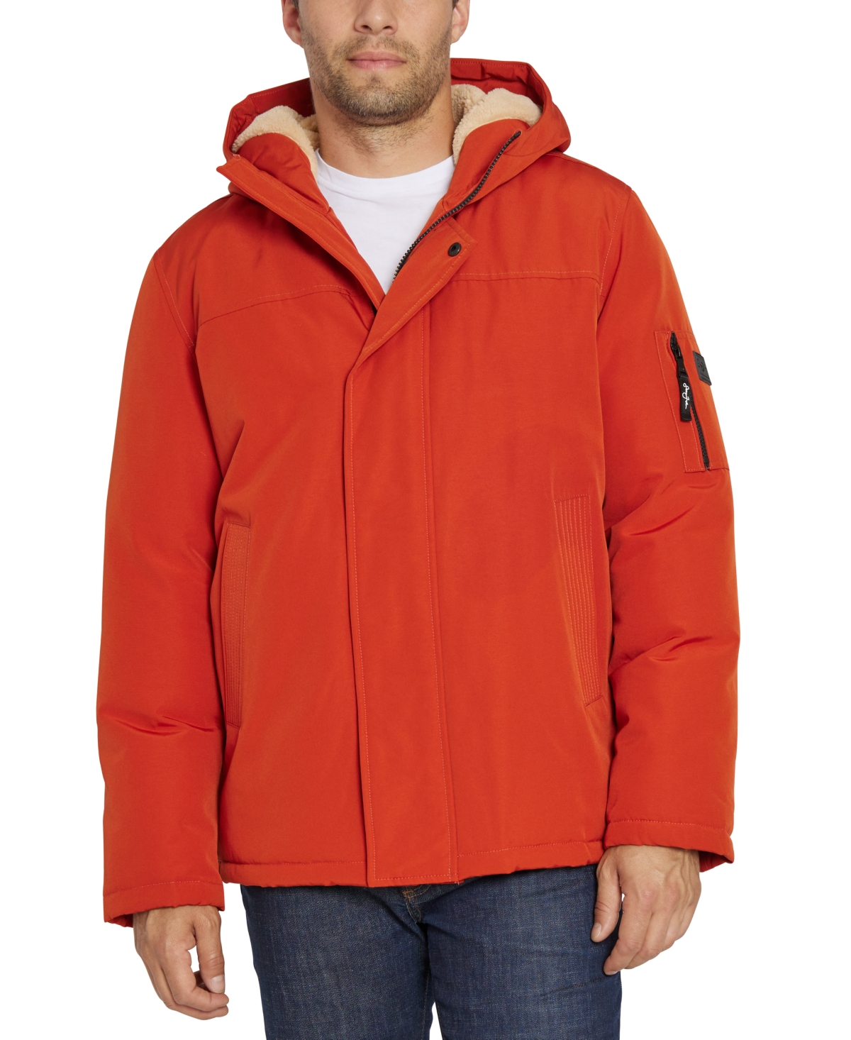 Sean john men's hooded bomber jacket clearance