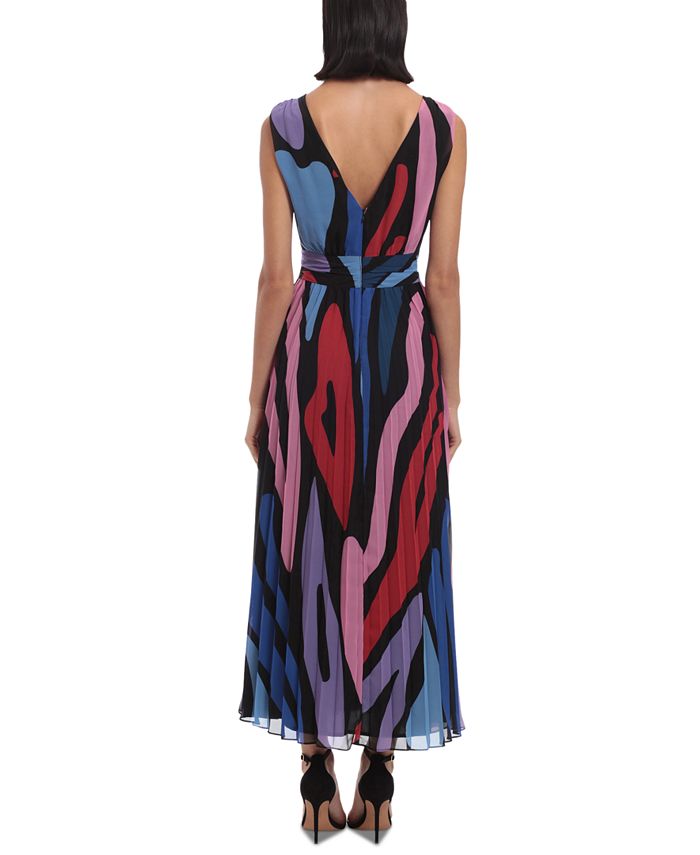 Robe Femme Donna Morgan Taille 14 - Multicolore Noir - Style Fit & Flare - Occasion Très Bon état