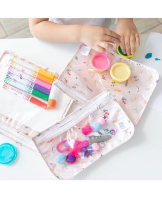 Baby Girls Printed Travel Water Resistant Bag, Pack of 3