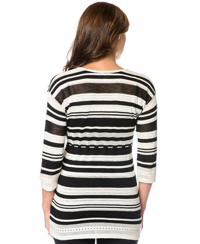 Motherhood Maternity Motherhood Striped PointelleKnit Maternity