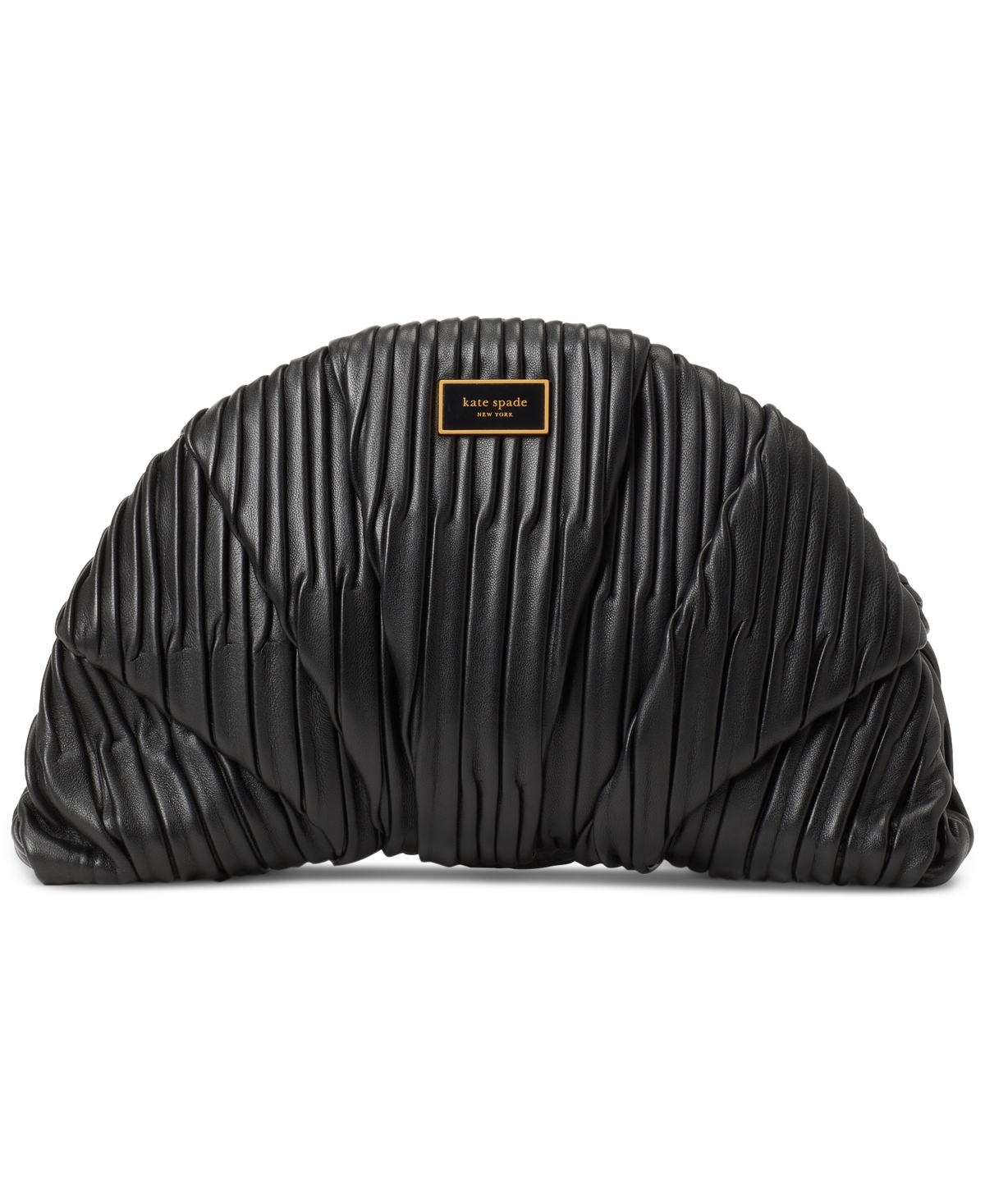 Kate Spade New York Patisserie 3d Croissant Clutch In Black/gold