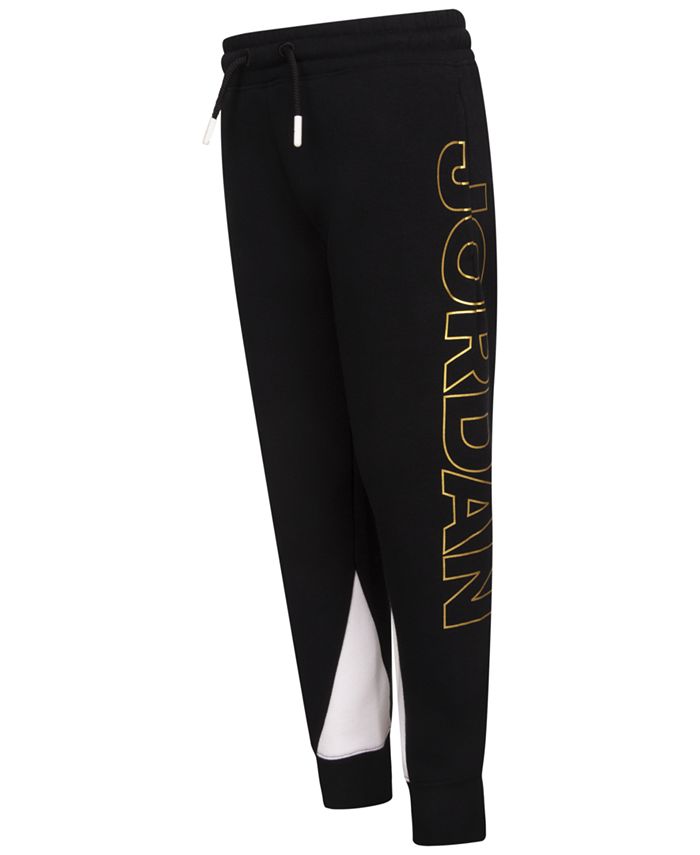 Black and gold deals jordan sweatpants
