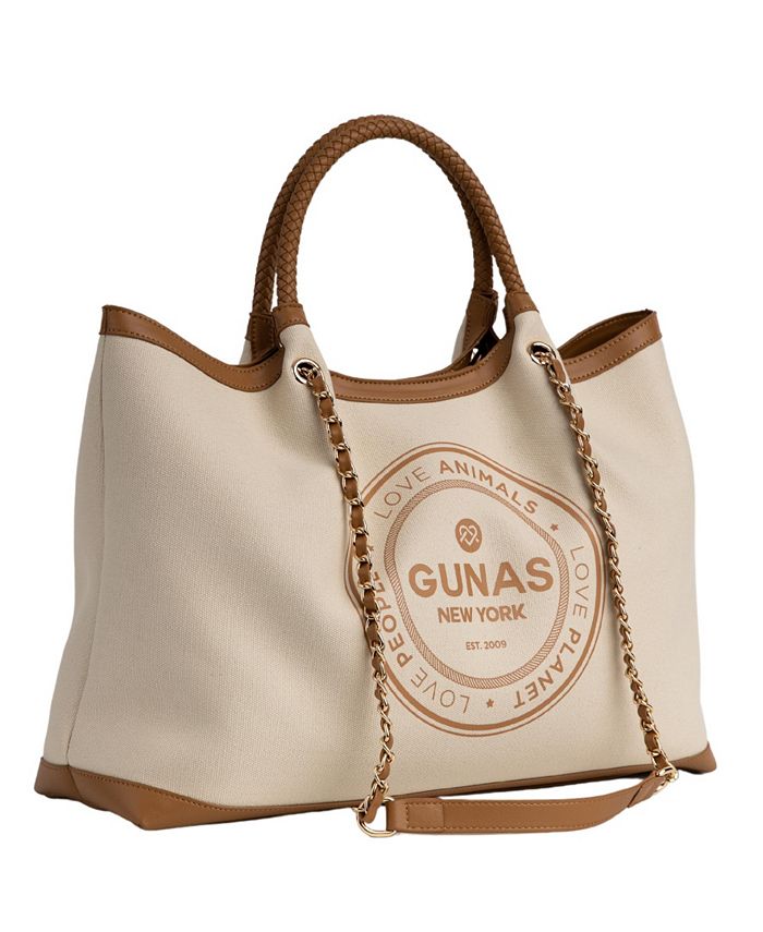 Gunas New York Women's Ruth Canvas Tote & Reviews - Handbags ...