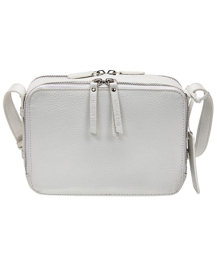 Mancini Women's Pebbled Rachel Camera Style Crossbody Handbag - Macy's