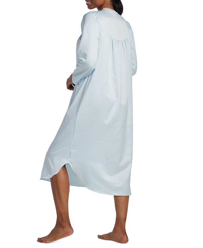 Miss Elaine Women's LongSleeve LaceTrim Nightgown & Reviews All