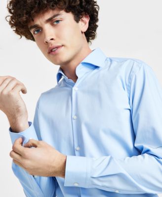 Men's Slim Fit Solid Dress Shirt