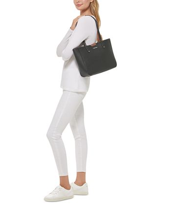 Calvin Klein Logo Tote Bag - One Size - Brown - Women