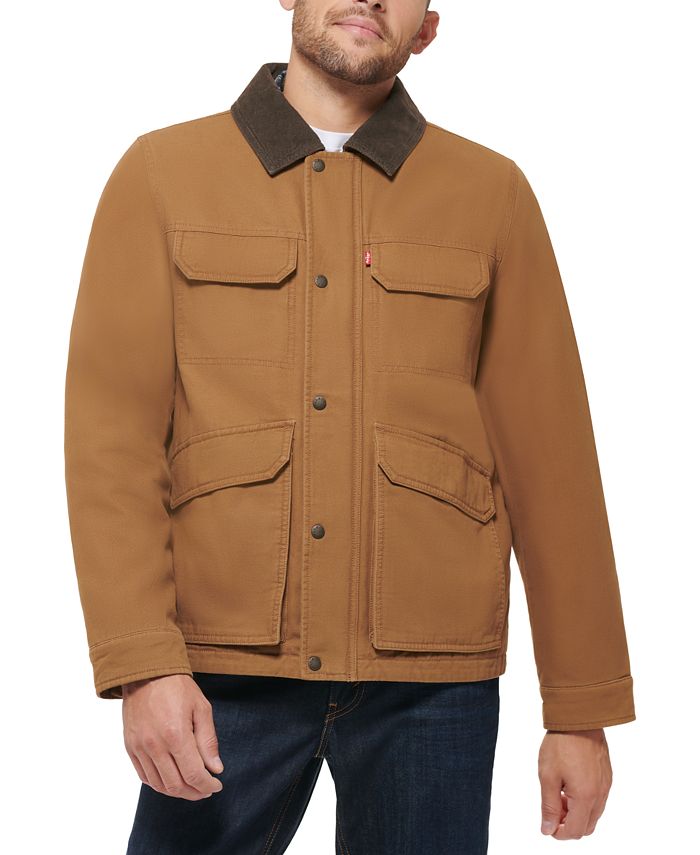 Levi's Men's Cotton Workwear Four-Pocket Field Jacket & Reviews - Coats &  Jackets - Men - Macy's