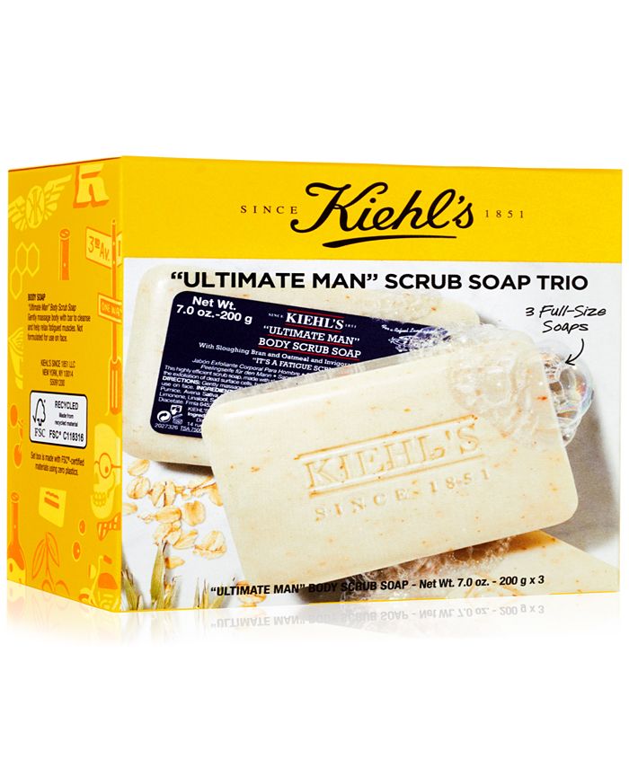 Kiehl's Since 1851 3Pc. Ultimate Man Scrub Soap Set Macy's