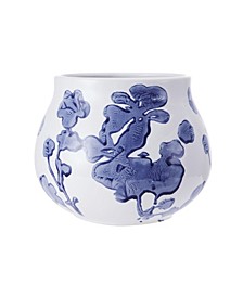 Ceramic Floral Wide Vase