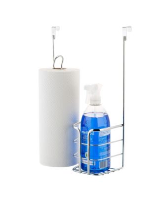 Kitchen Details 2-in-1 Over The Cabinet Cleaning Organizer in Chrome