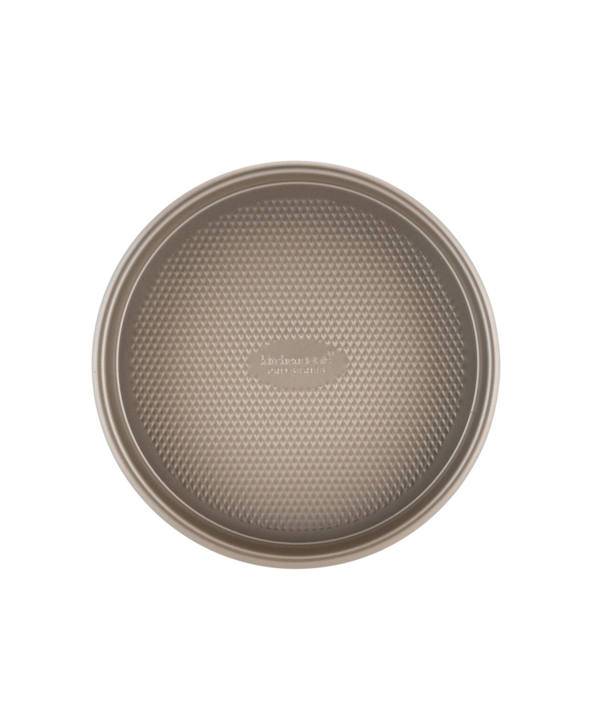Kitchen Details Pro Series Round Cake Pan with Diamond Base, - Gold-Tone