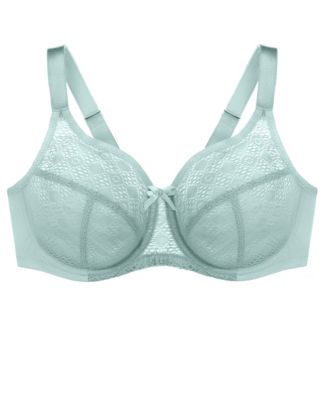 Plus Size Full Figure Wonderwire Lace Comfort Bra 9855