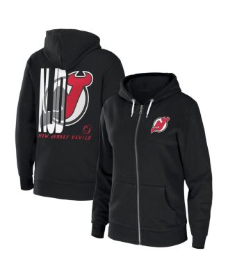 Women's WEAR by Erin Andrews Black New Jersey Devils Sponge Fleece Full ...