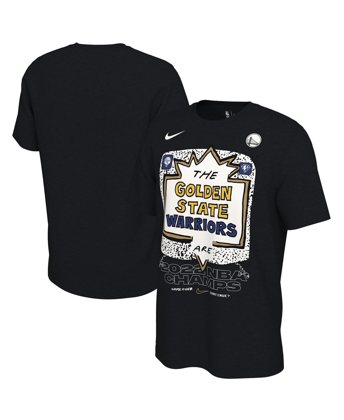 Men's NikeGolden State Warriors 2022 Nba Finals Champions Celebration Expressive T-shirt - Black