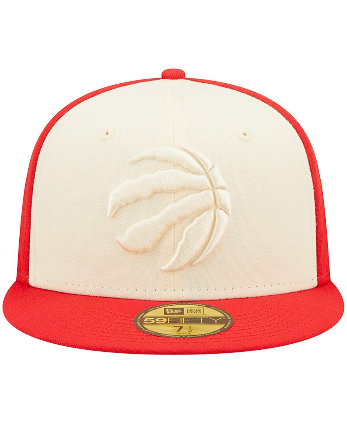 Men's New Era Red Toronto Raptors Cork Two-Tone 59FIFTY Fitted Hat - Red