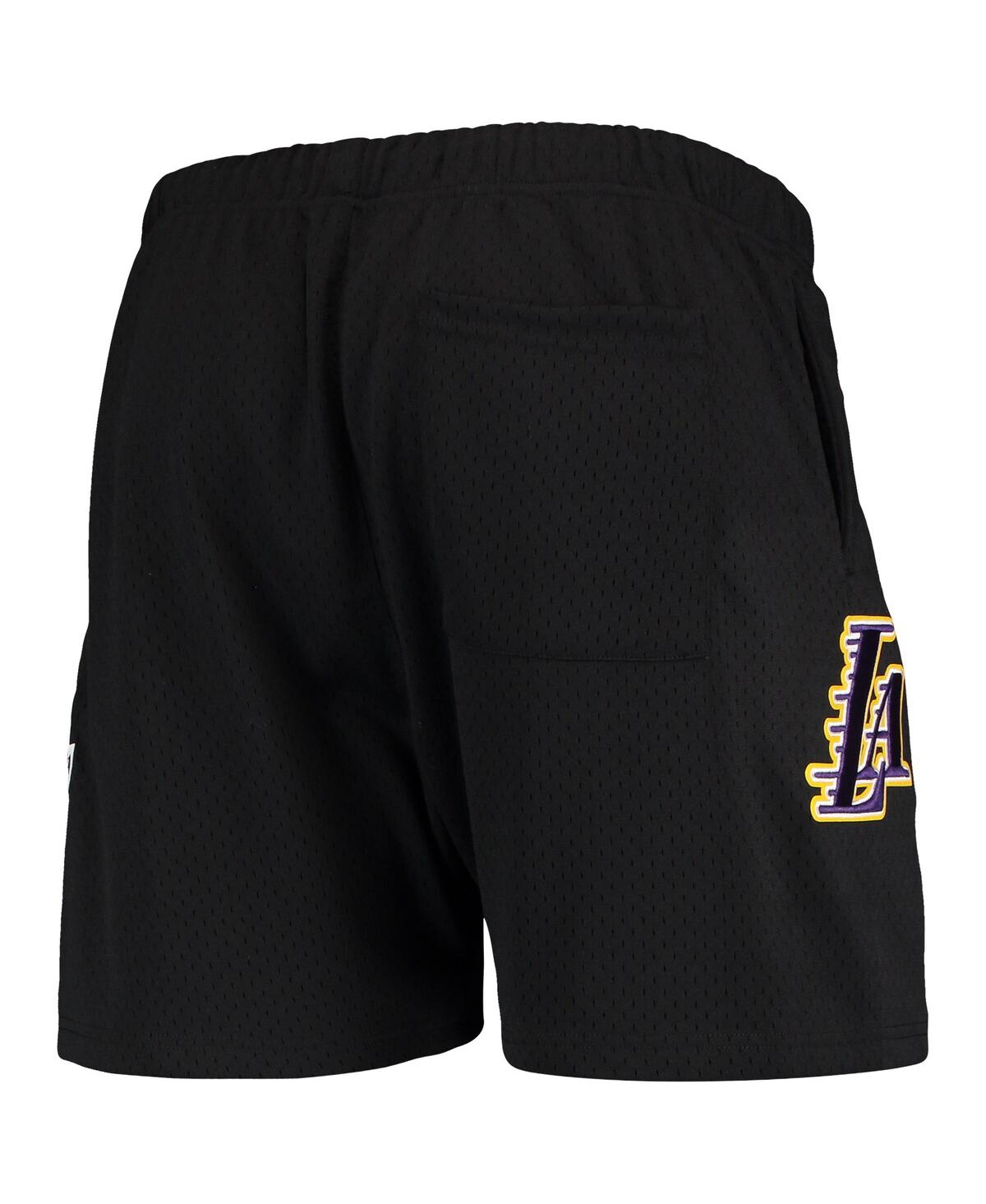 Pro Standard Black Los Angeles Lakers Mesh Capsule Shorts In Black