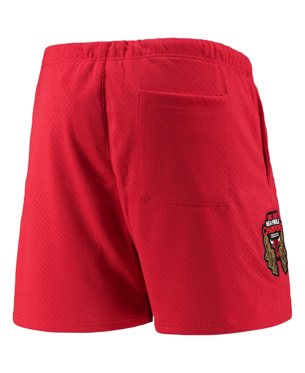 Shop Pro Standard Men's  Red Chicago Bulls Mesh Capsule Shorts