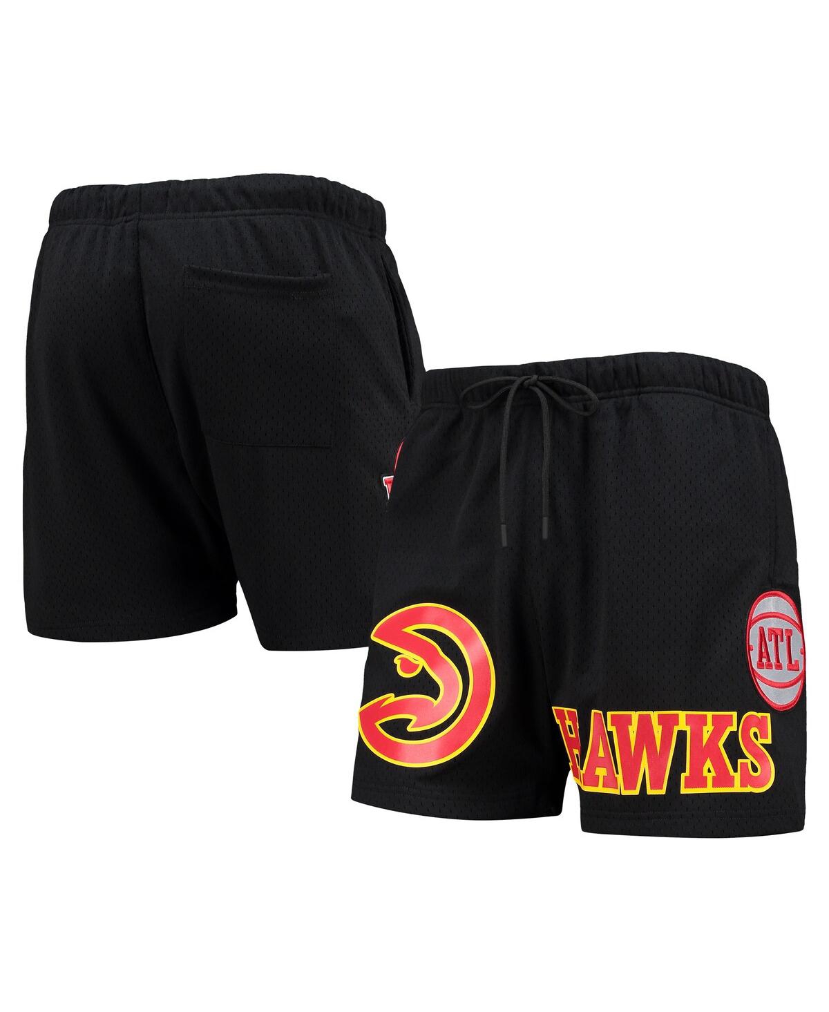 Shop Pro Standard Men's  Black Atlanta Hawks Mesh Capsule Shorts