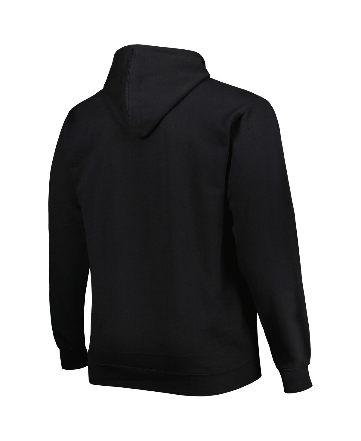 Men'sSacramento Kings Big and Tall Heart and Soul Pullover Hoodie - Black