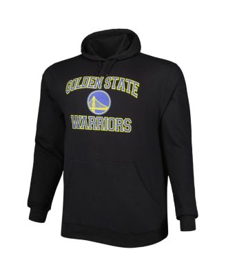 Men's Black Golden State Warriors Big and Tall Heart and Soul Pullover Hoodie