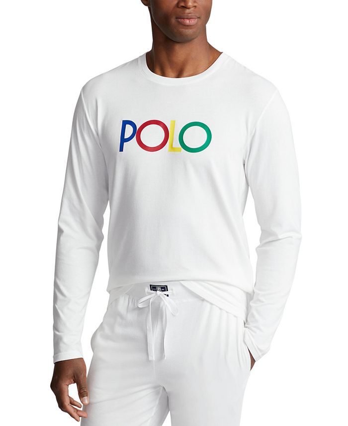 Polo Ralph Lauren Men's Logo Long Sleeve Crewneck Sleep Shirt & Reviews -  Pajamas & Robes - Men - Macy's