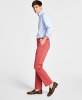 Tommy Hilfiger Men's Modern-Fit Th Flex Stretch Solid Performance Pants - Red