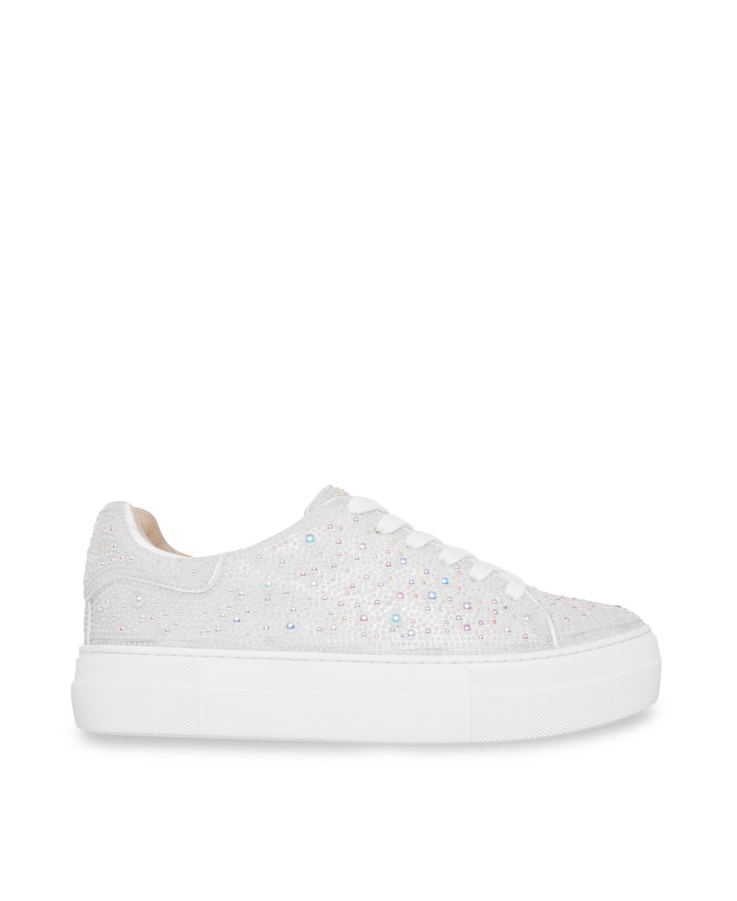 Женские кроссовки Betsey Johnson Sidny Lace-Up Rhinestone Platform, цвет: Жемчужный — фото 2