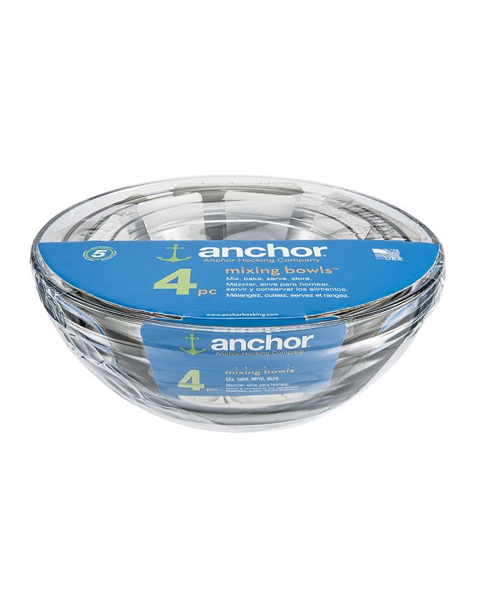 Anchor Hocking 3-Piece Glass Mixing Bowl Set