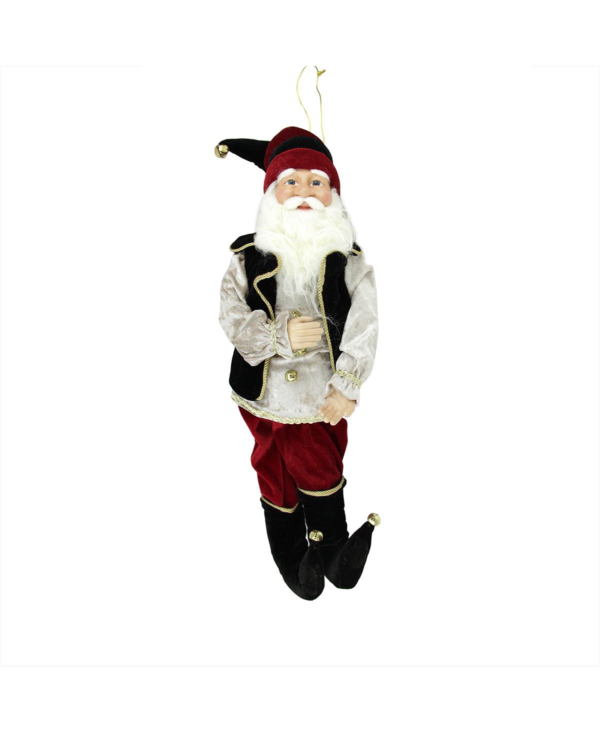 Northlight Poseable Whimsical Elf Christmas Figurine, 22" In Black