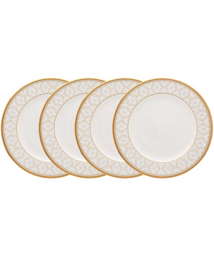 Noritake Noble Pearl Set Of 4 Bread Butter/Appetizer Plates, 61/2