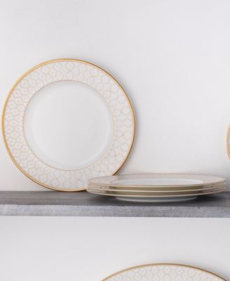 Noble Pearl Set of 4 Dinner Plates, 11"