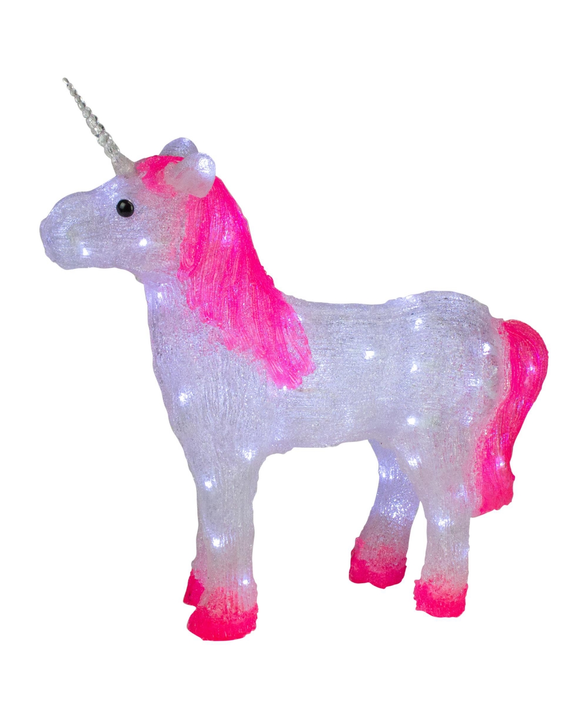 Northlight Lighted Commercial Grade Acrylic Unicorn Christmas Display Decoration,