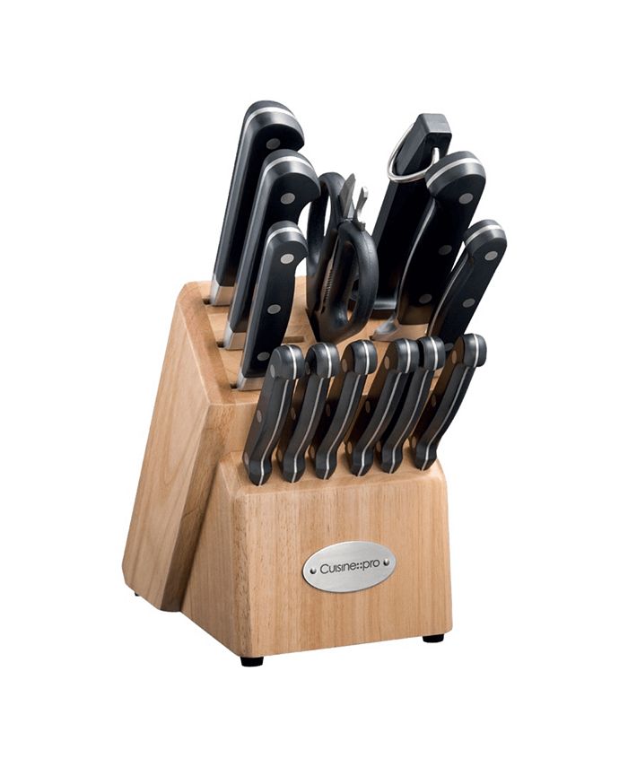 Cuisine::pro SABRE 14-Piece Stainless Steel Knife Set with Knife Block  1029417 - The Home Depot