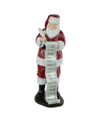 Santa With Naughty or Nice List Christmas Decoration, 14.5"