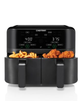 8 Quart Dual Air Fryer with 2 Baskets, Dual Zone Sync-Finish