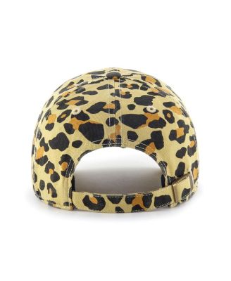 Women's Miami Marlins Tan Cheetah Clean Up Adjustable Hat