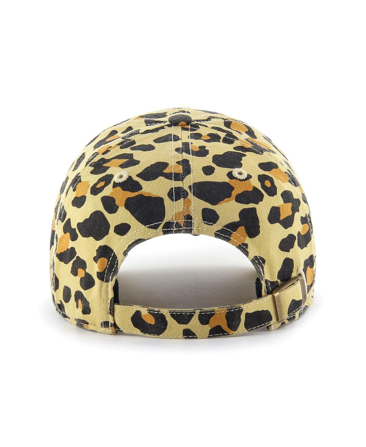 Shop 47 Brand Women's ' Miami Marlins Tan Cheetah Clean Up Adjustable Hat