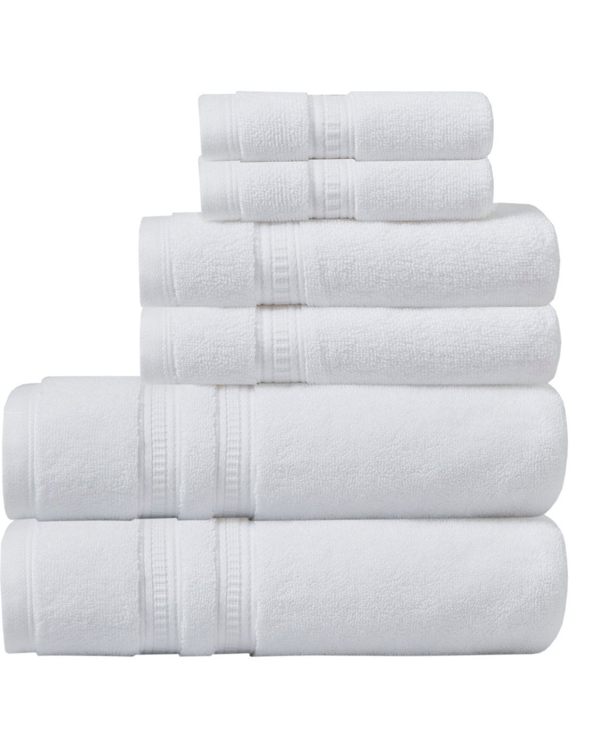 Beautyrest Plume Feather Touch Silvadur Cotton 6pc. Towel Set Bedding In White