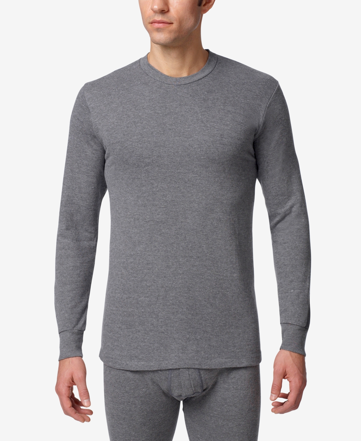 Men's Essentials Two Layer Long Sleeve Undershirt - Charcoal Mix